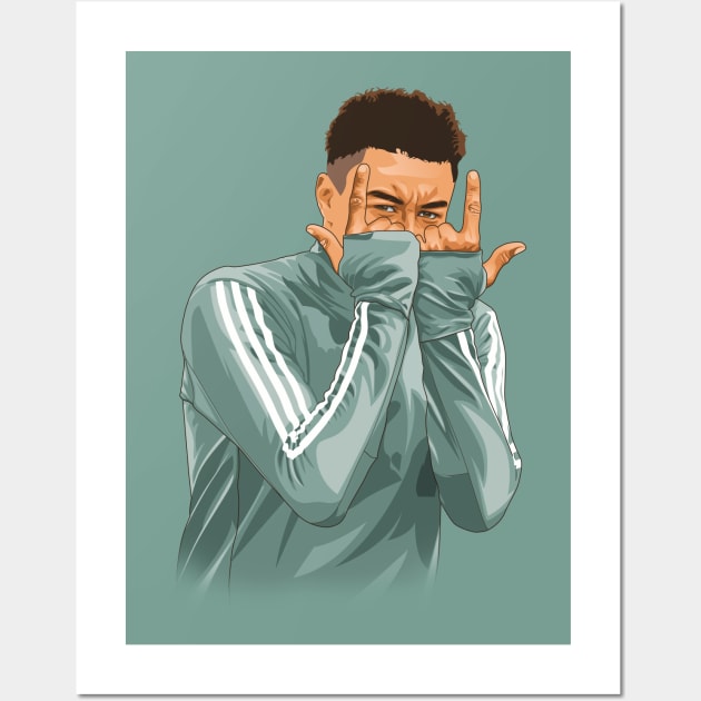 Jesse Lingard Wall Art by Ades_194